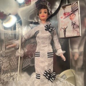 Cream Sheath Doll with High Neck and Bishop Sleeves